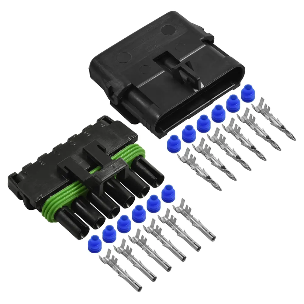 Weather Pack 6 Pin Connector Kit 12-10 Ga