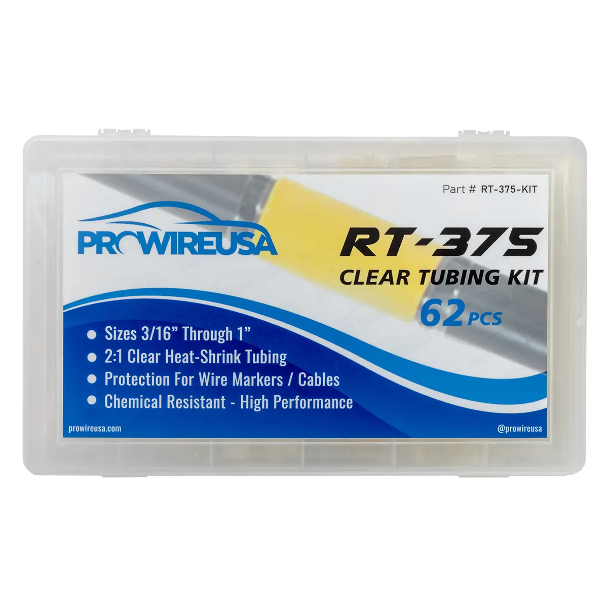 RT-375 CLEAR TUBING KIT 62PCS