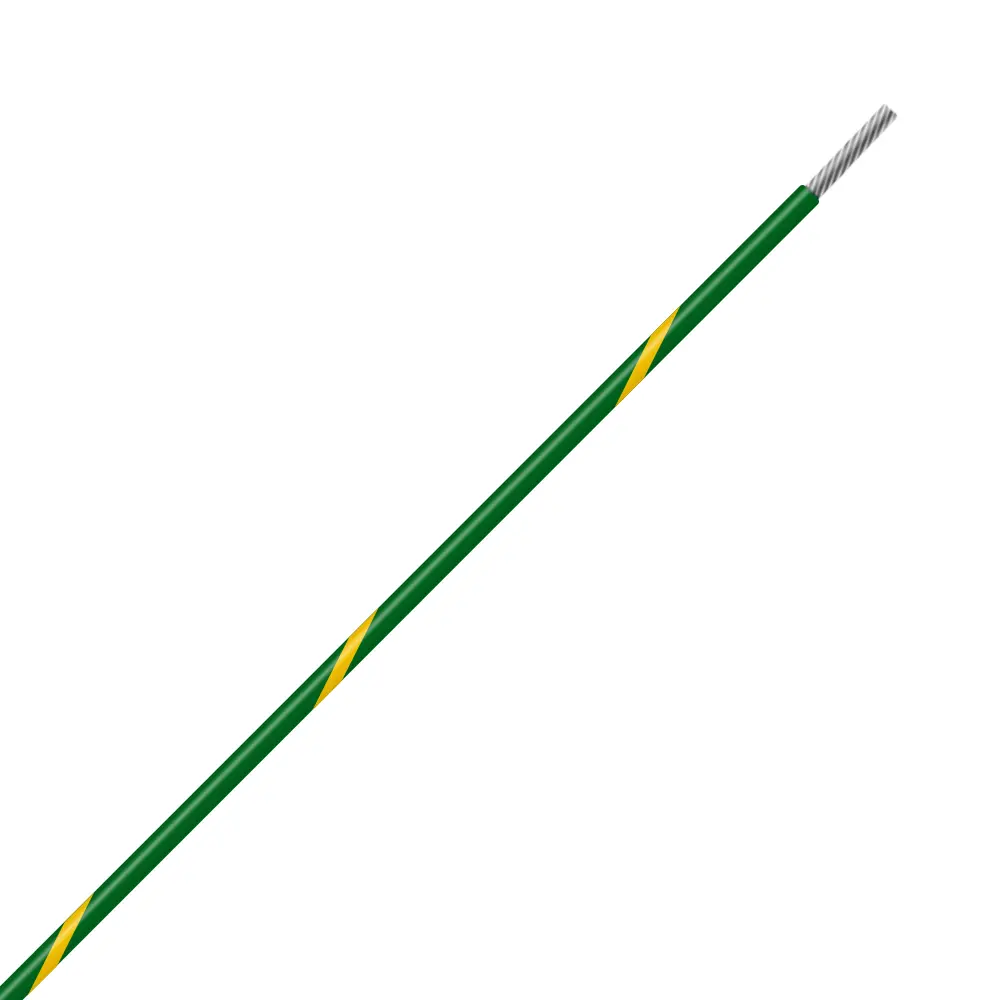Green/Yellow Wire Tefzel 16 AWG
