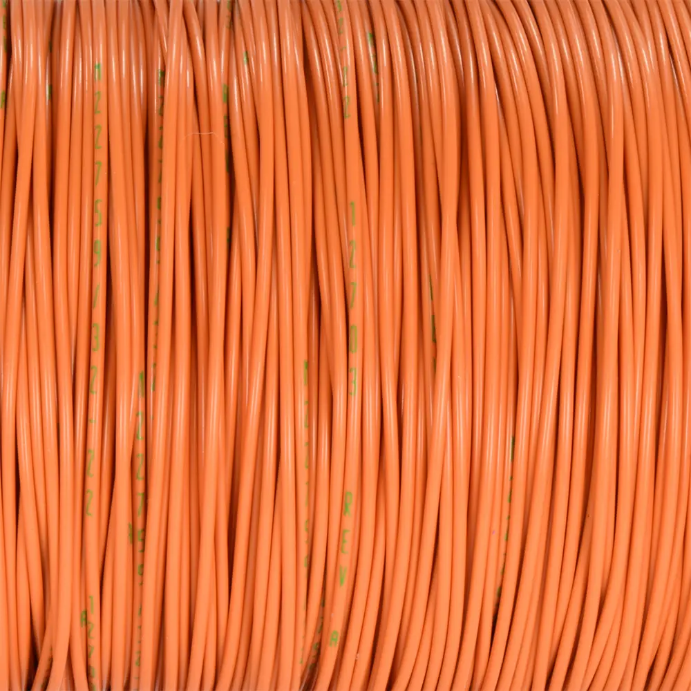 ORANGE WIRE TEFZEL 22 AWG