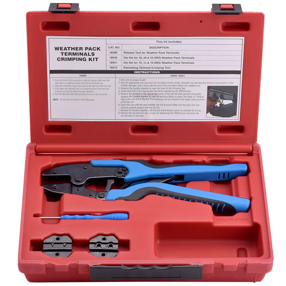 WEATHER PACK CRIMPING TOOL KIT