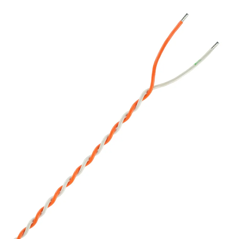 24 AWG X 2 -TWISTED PAIR ORANGE/WHITE 3TPI