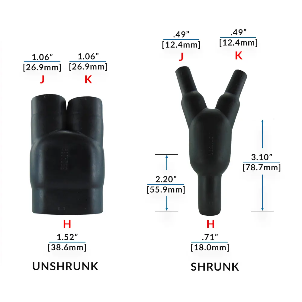 Y HEAT SHRINK BOOT