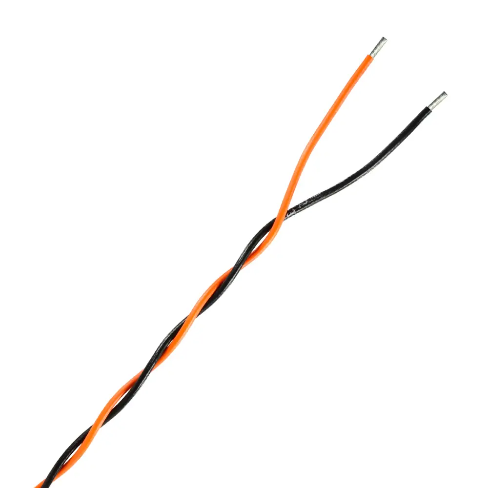 18 AWG X 2 TWISTED PAIR ORANGE/BLACK 1TPI