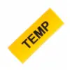 TEMP MARKER YELLOW 1/4"