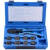 QUICK CHANGE RATCHETING CRIMPING KIT WITH 9 DIE SETS