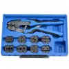 QUICK CHANGE RATCHETING CRIMPING KIT WITH 9 DIE SETS