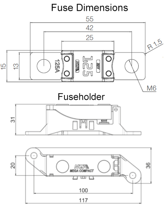 Megacompact Fuse Dims