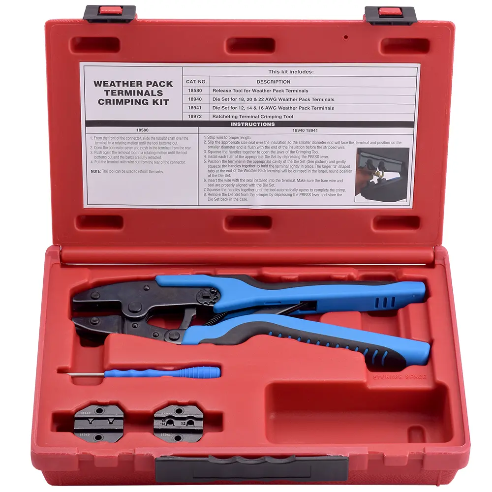 WEATHER Pack CRIMPING Tool Kit - 18850, image 1 of 4