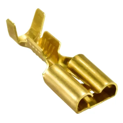 Relay BASE Terminal 18-14 GA 1/4 PUSH-ON BRASS - 42100-1, image 1 of 2