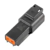 DT 2 Way Receptacle Black - DT04-2P-E004, image 2 of 2