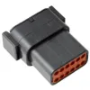 REC, 12P, BLK, N, B - DTM04-12PB, image 2 of 2