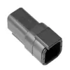 DTM04-6P-E004 Black Plug Housing, image 1 of 2