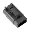 DTM06-3S-E004 Black Plug Connector, image 1 of 2