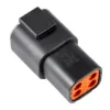 DTP04-4P-E004 Black Receptacle Housing, image 2 of 2