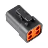 DTP06-4S-E004 Black Plug Housing, image 2 of 2