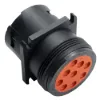 HD10-9-1939P RFLANGE RECEP 1939 Black, image 2 of 2