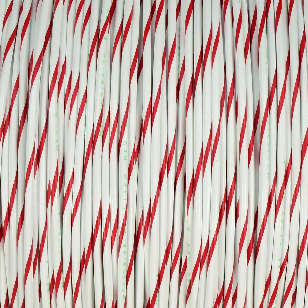 M22759/32-14-92 White/Red BTF Stripe - M22759/32-14-92-PRSP, image 1 of 2