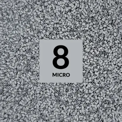 1/16" Gray Micro IDENT Refill 500PCS - 0625-GRAY-500