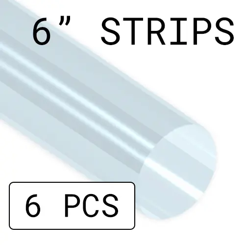 1", Clear, Refill, 6 X 6in PCS - 1-CLR-RF
