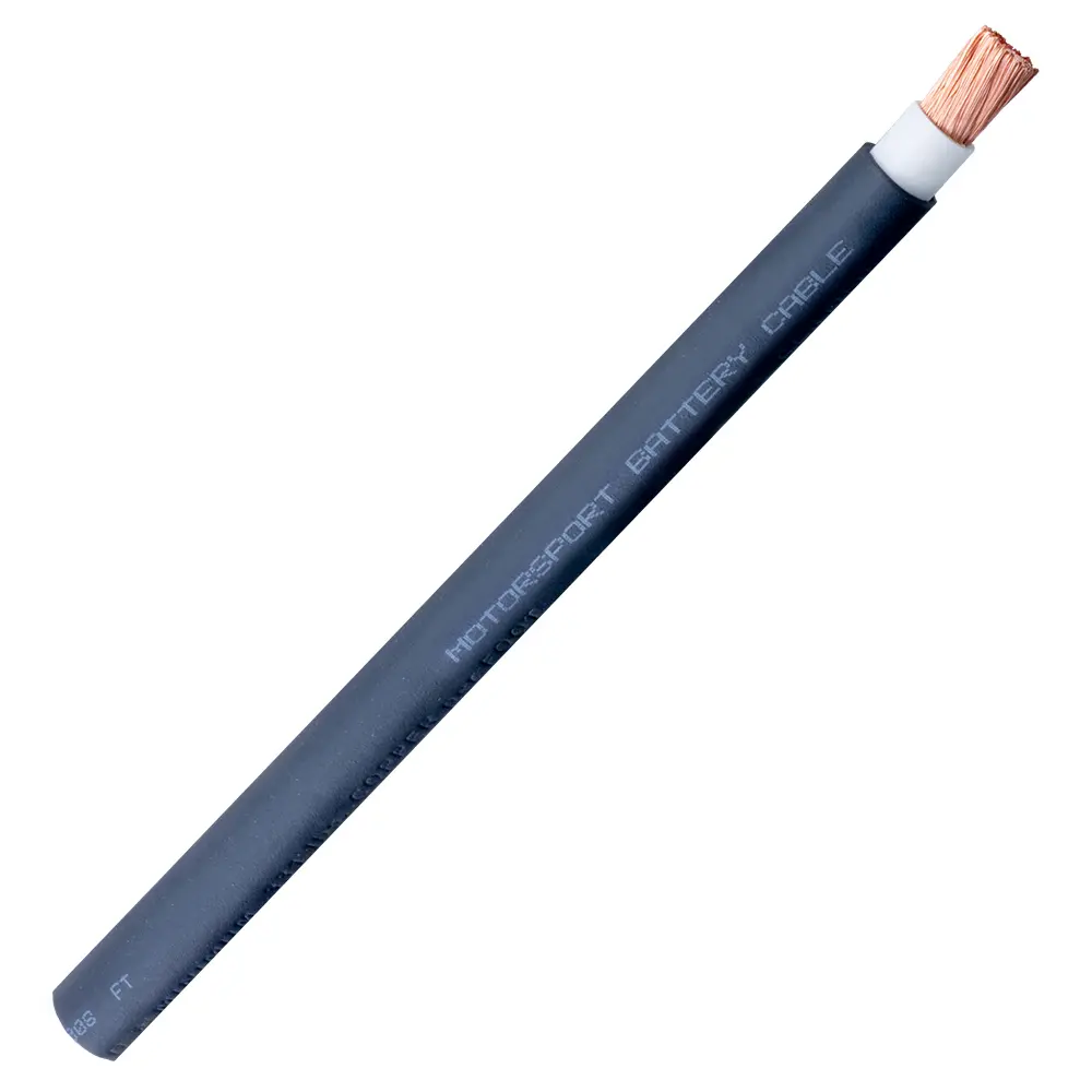 1/0 Motorsport Battery Cable Black - 1/0CBL-BK