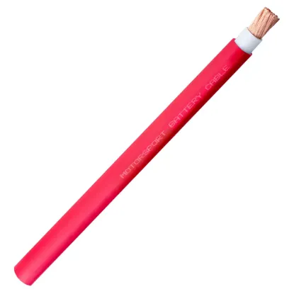1/0 Motorsport Battery Cable Red - 1/0CBL-RD