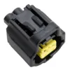 2 Way Black Plug Housing - 184004-1