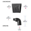 NON Lipped 90° Lipped Boot G07 MOD - 222A111-25-G07-0