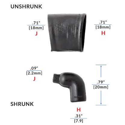 NON Lipped 90° Lipped Boot G07 MOD - 222A111-25-G07-0
