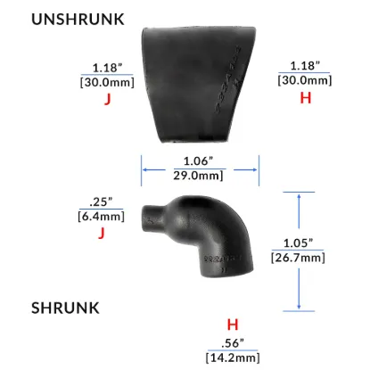 NON Lipped 90° Lipped Boot - 222A132-25-0
