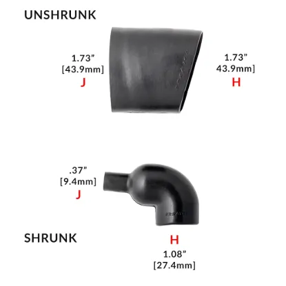 NON Lipped 90º Shrink Boot - 222A163-25-0