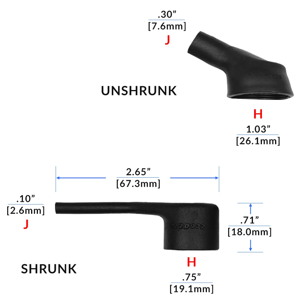 90º Lipped Boot - 222D932-25-0