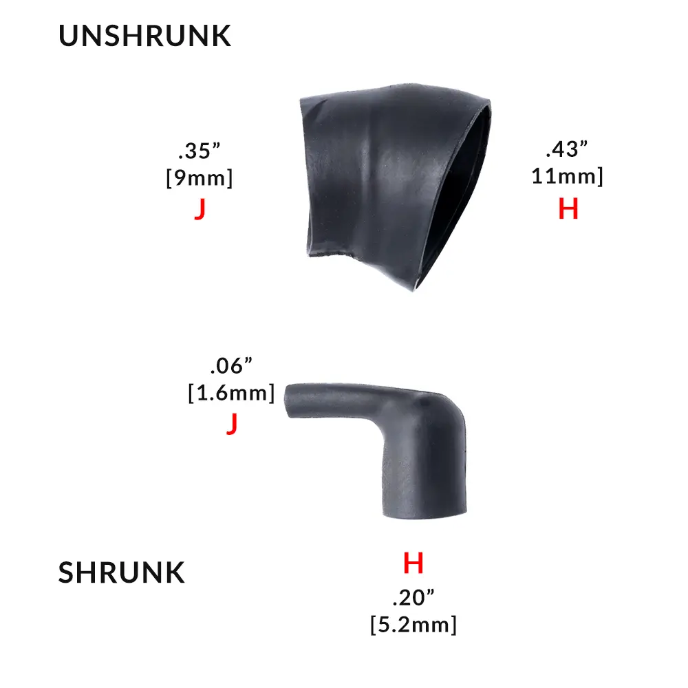 224W201-25-0 90° Lipped Boot