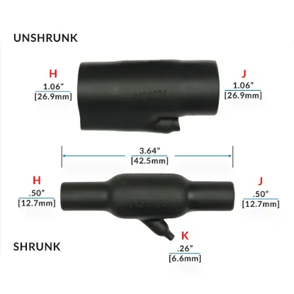 342A024-25-0 45° Shrink Boot