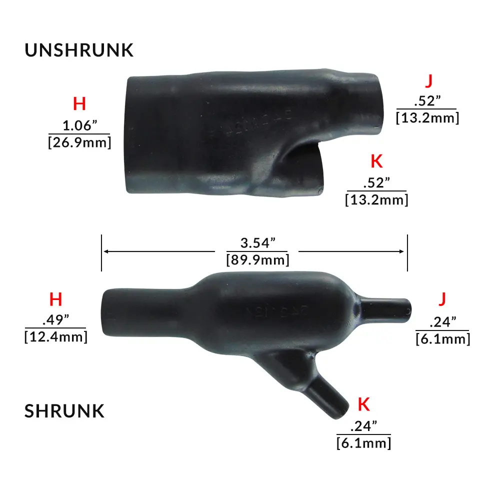 Raychem /TE 45º Heat SHRINKABLE Boot - 342A124-25-0