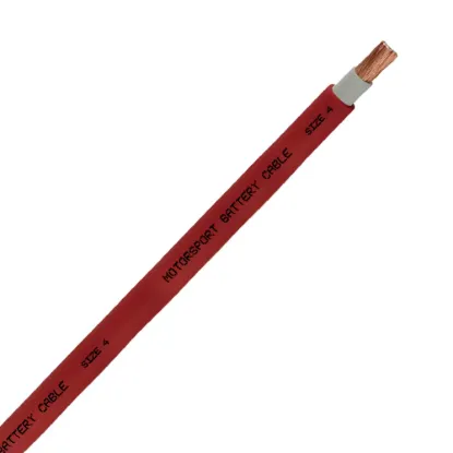 4 AWG Motorsport Battery Cable Red - 4CBL-RD