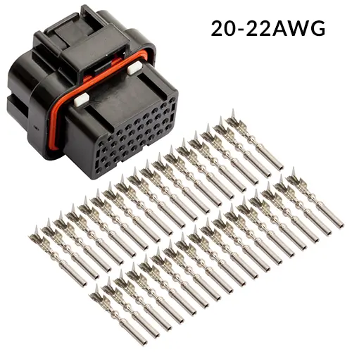 34 Way, Connector Kit, KEYWAY 2, 20-22 AWG - 68132