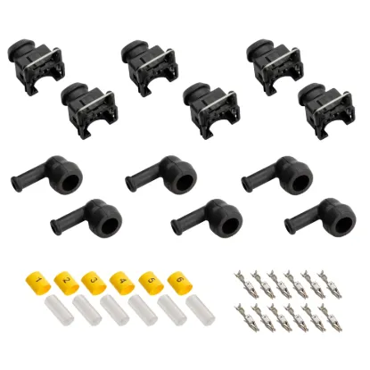 6 CYL Injector Connector Kit W 90º Boots - 6CYLK-90
