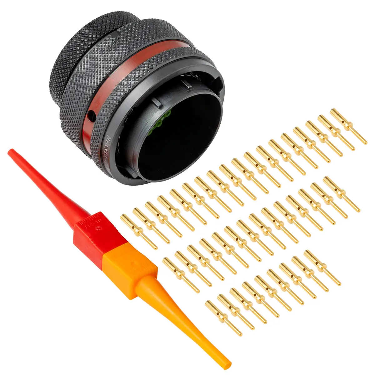 8STA,41 Way,PLG,Pin,N Key,Red - 8STA6-2041PN