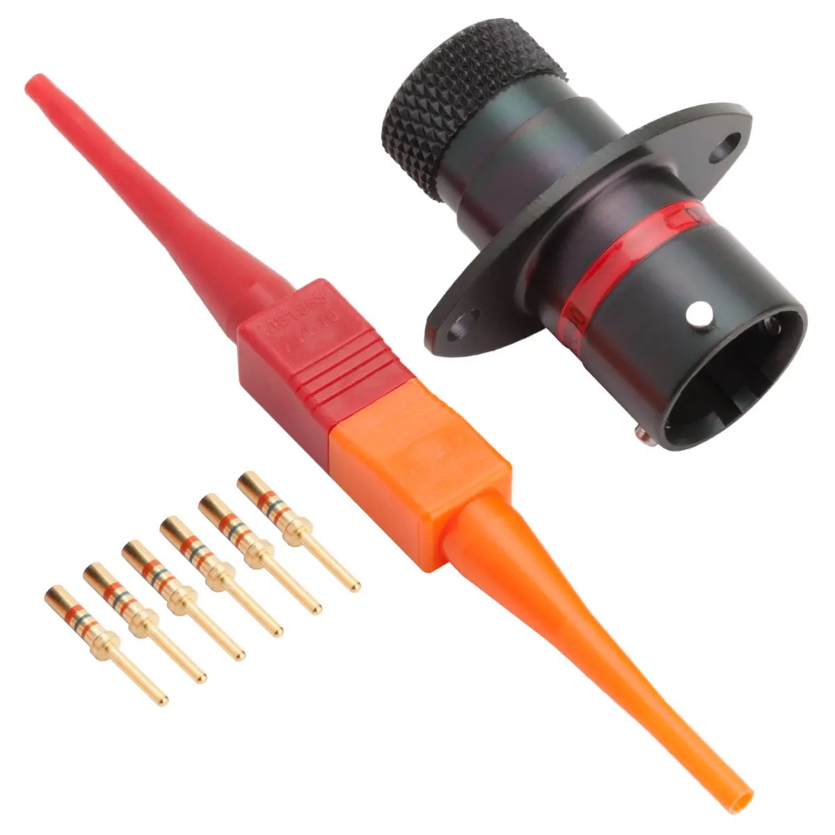AS,6 Way,FLG,Pin,N Key,Red - AS010-98PN