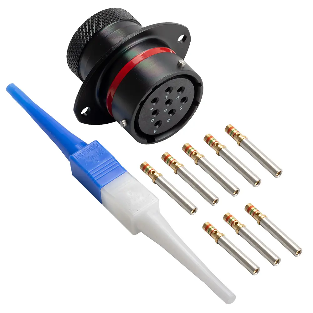 AS,8 Way,FLG,SKT,N Key,Red - AS016-08SN