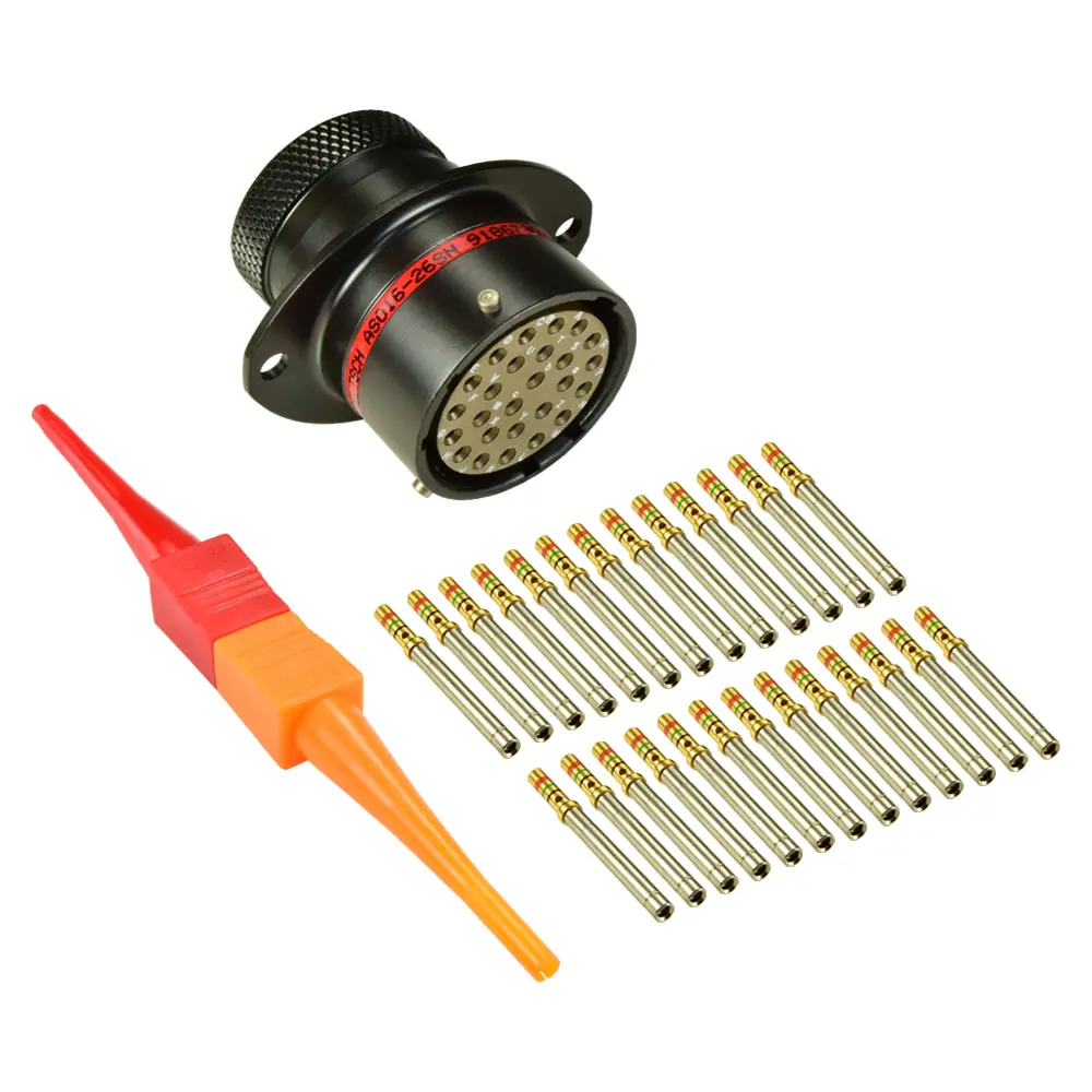 AS,26 Way,FLG,SKT,N Key,Red - AS016-26SN
