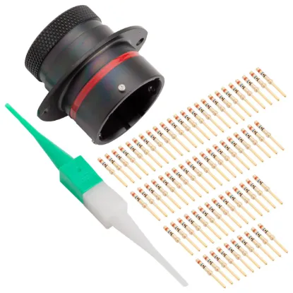 AS,66 Way,FLG,Pin,N Key,Red - AS018-35PN