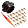 AS,61 Way,FLG,Pin,N Key,Red - AS024-61PN