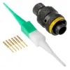 AS,6 Way,PLG,Pin,A Key,Yellow - AS608-35PA