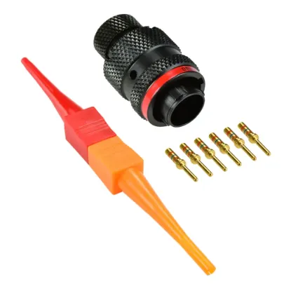 AS,6 Way,PLG,Pin,N Key,Red - AS610-98PN