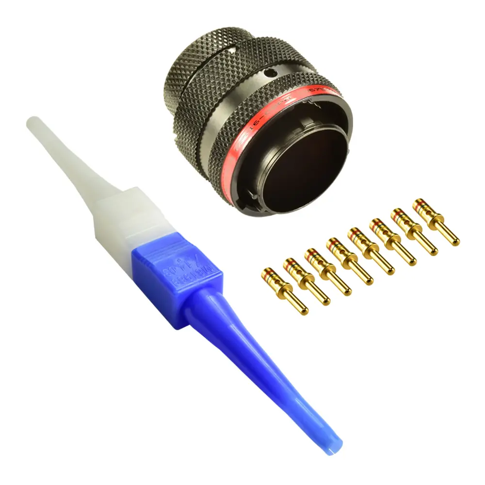 AS,8 Way,PLG,Pin,N Key,Red - AS616-08PN