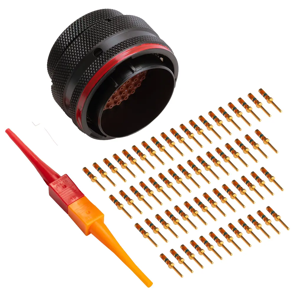 AS,61 Way,PLG,Pin,N Key,Red - AS624-61PN
