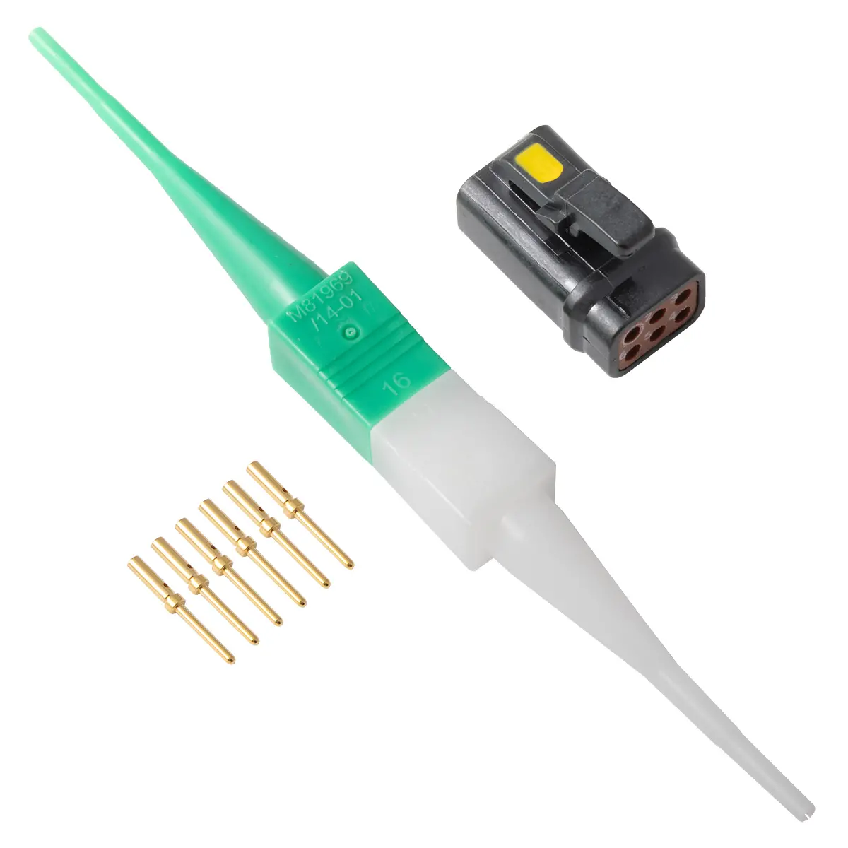 ASC,6 Way,PLG,Pin,A Key,Yellow - ASC605-06PA