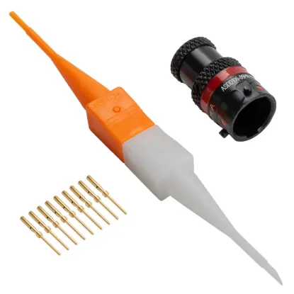 ASDD,9 Way,Inline,Pin,N Key,Red - ASDD106-09PN